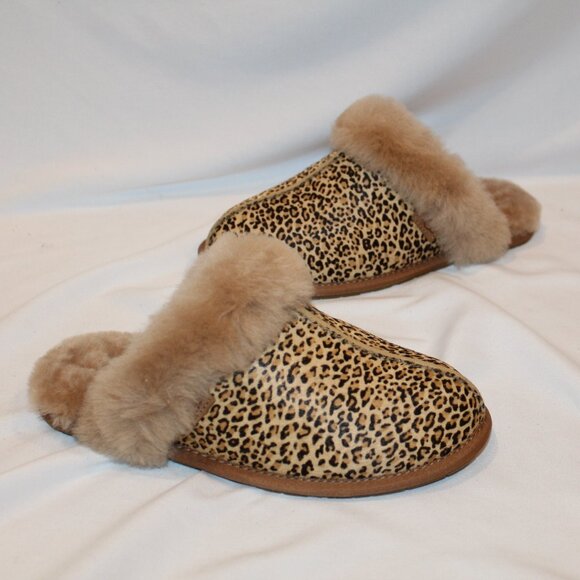 UGG WOMEN'S SPECKLES SCUFFETTE II CHESTNUT BLACK SLIPPERS - Picture 7 of 8